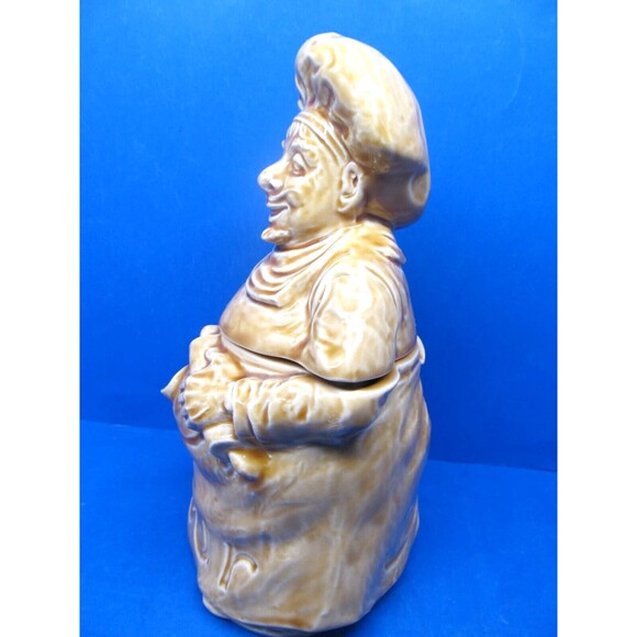 Sadler Vintage England 10" Ceramic Jolly Chef Flour Jar Canister - Picture 6 of 16